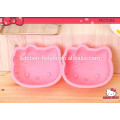 Bunte Silikon Backen Kuchen Form Kerze Form Bakeware Kitty Katze